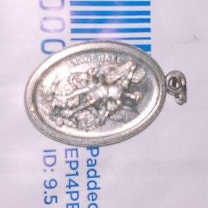 Victorian Age Silver St. Michael Medal